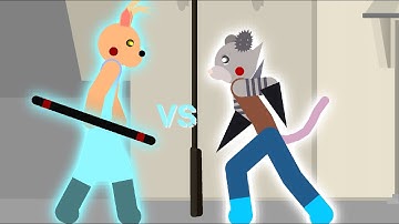 Raze VS Dessa | Roblox Piggy Sticknodes animation