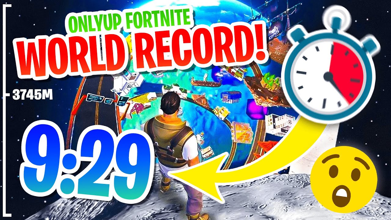 Forntite onlyup world record speed run 👀🔥 (part 3) #nickeh30 #fortni