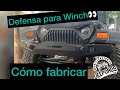 Como fabricar una defensa para Winch en Jeep Wrangler TJ by Jeeporos