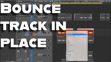 How to bounce track in place - Logic Pro X
