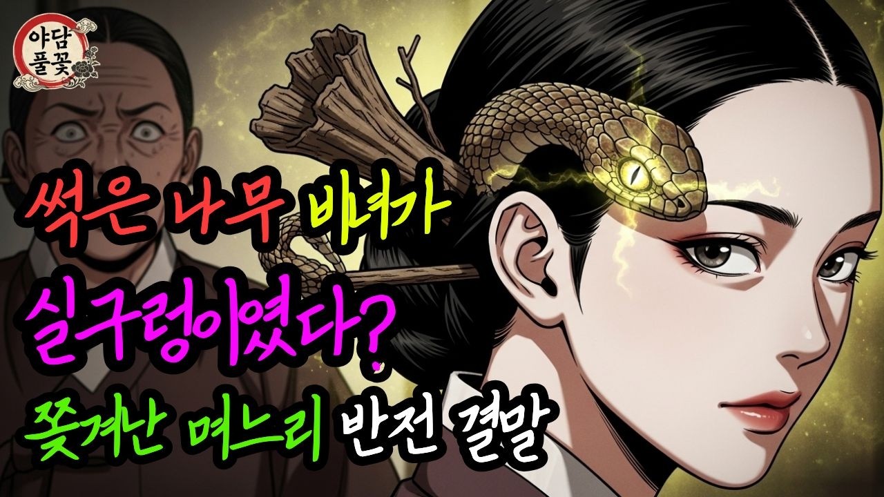 머리에 뱀을 꽂고 다닌 며느리? 며느리에게 뱀을 꽂아준 악덕 시어머니의 소름 돋는 최후 | 야담 조선 민담 전설 수면동화 오디오북
