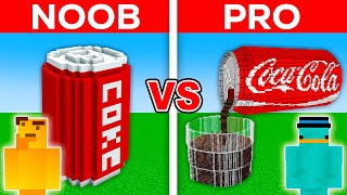 Batalla de Construcción de COCA COLA Noob vs PRO!