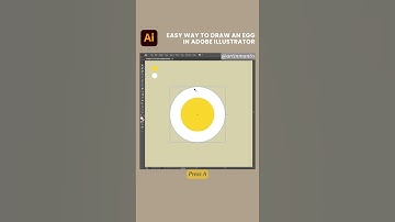 Easy way to draw an egg in Adobe Illustrator | Tips and tricks in Adobe Illustrator