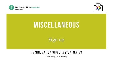 Technovation Palestine 2019 - How to Sign up - Arabic Tutorial