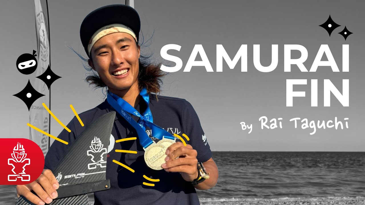 Introducing the SAMURAI: New Small Prepreg carbon racing fin developed with Rai Taguchi