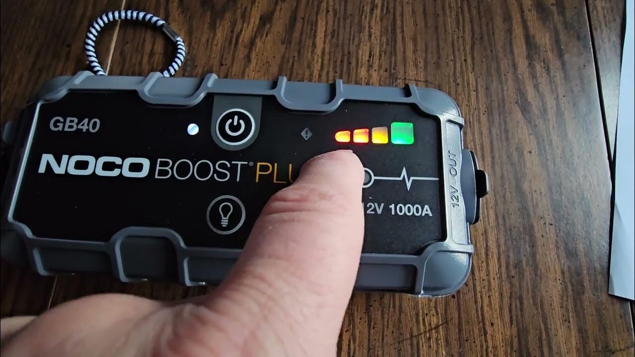 How do you know when your NOCO battery boost jump starter is fully