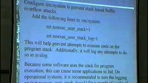 DEF CON 10 Hacking Conference Presentation By Chris Hurley - Hardening Solaris - Video