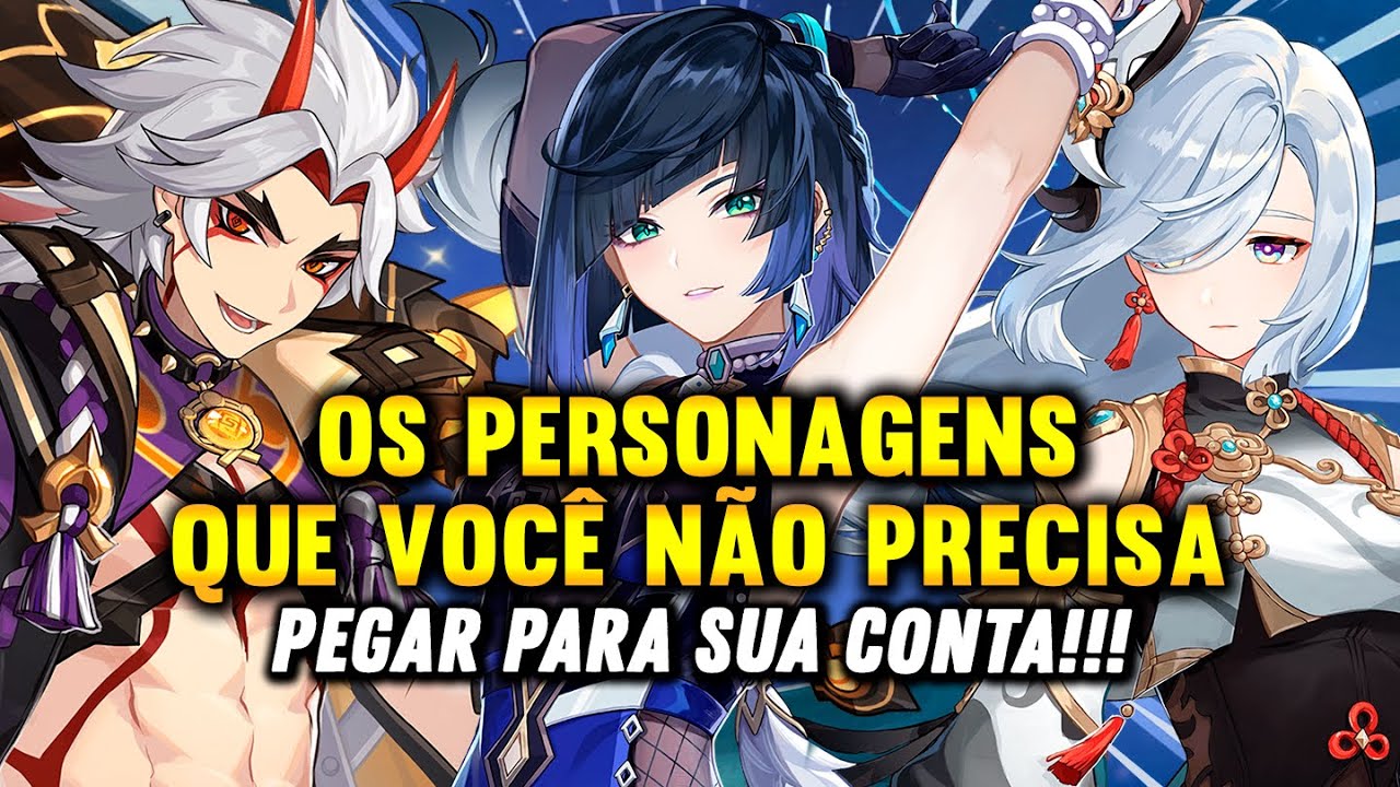 OS MELHORES PERSONAGENS PARA VOCÊ!!! - GENSHIN IMPACT 