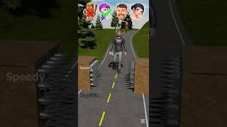 Kpop Demon Hunters vs Huge Spikes Pistons and funny characters #gtav #shorts