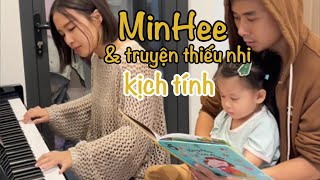 Minhee Và Bố Mẹ Kể Chuyện Trên Nền Nhạc Kịch Tính Em Bé Nói Tiếng Anh Minhee Growwithminhee