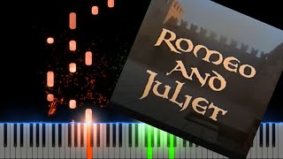 A Time for Us From Romeo and Juliette Piano Cover Midi tutorial Sheet app  Karaoke