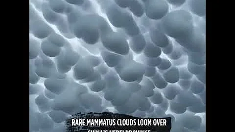 Rare mammatus clouds loom over China’s Hebei province - DayDayNews
