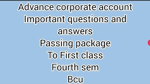 Redemption of Debentures/Advance Corporate Accounting/ fourth sem / important questions for 5 marks