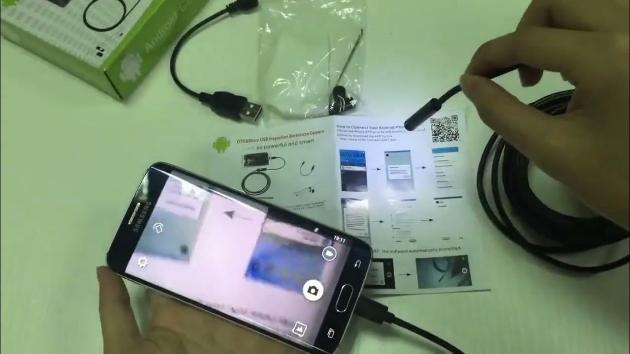 Ендоскоп для смартфона (2 метри) MicroUSB - USB - YouTube