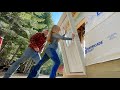 Installing Exterior Doors - Found a Good Trick - Off Grid Cabin Build