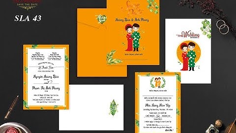 Thiệp cưới đẹp SLA43 - THIỆP CƯƠI SALA HCM