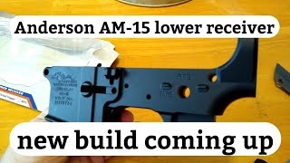 Anderson AM-15 mil-spec lower receiver. upcoming build.