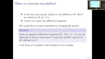 Pfaffian functions and model theory