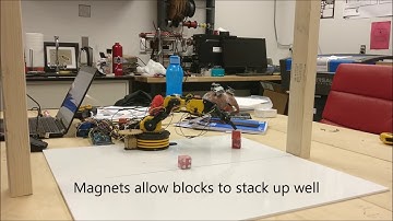 Pick and stack blocks using OWI robot arm and a single camera