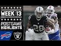 Bills vs. Raiders | NFL Week 13 Game Highlights