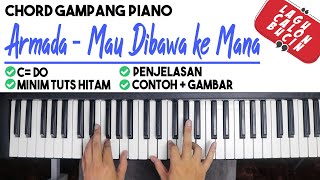 Tutorial Chord Piano | Armada - MAU DIBAWA KE MANA | Mudah Dipahami Untuk Pemula