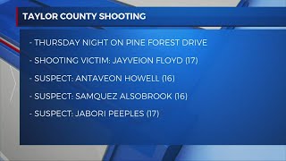 UPDATE: Taylor County Schools close Friday; 3 teens wanted after shooting