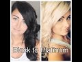 How I Bleached My Hair From Black to Platinum Blonde