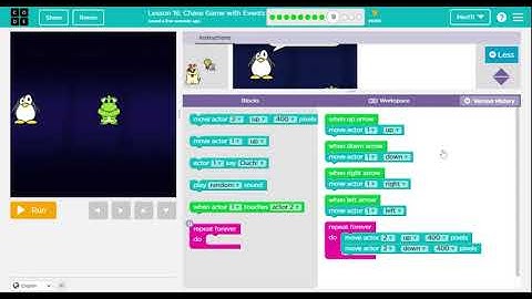 Code.org Course C Lesson 13 Mini Project Chase Game - Code org Lesson 13 Answers