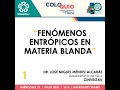 EAV 2021 | 1. Fenómenos entrópicos en materia blanda | Dr. José Miguel Méndez Alcaráz