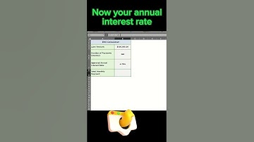 Quick Excel Hack | EMI Calculator #shorts #excel #trending