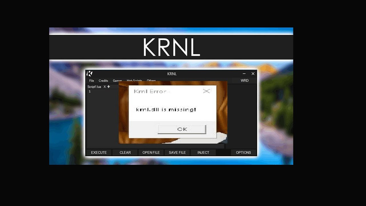 How to fix krnl.dll missing YouTube