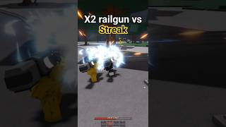 Trying one shot streak with DOUBLE RAILGUN! #roblox #thestrongestbattlegrounds Trying one shot streak with DOUBLE RAILGUN! #roblox #thestrongestbattlegrounds