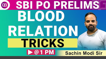 Blood Relation Tricks - Reasoning by Sachin Modi Sir | SBI PO Prelims 2020 - Guidely