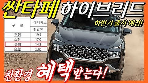 싼타페 하이브리드! 친환경차 혜택까지 받는다! (feat. 쏘렌토) Hyundai santa fe hybrid! SUV!