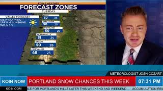 KOIN NOW: Portland snow chances