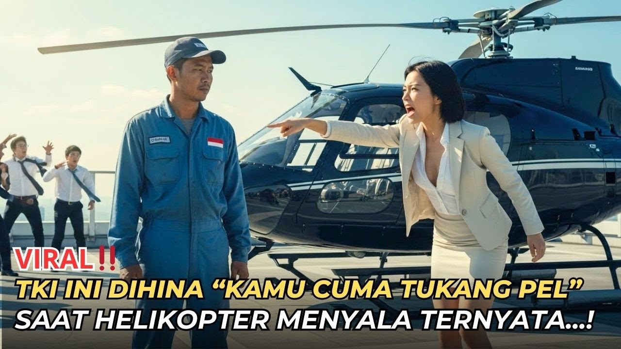 “CEO Jepang Hina TKI Miskin di Atap Gedung… Tapi Saat Helikopter Menyala, Dunia Menunduk Diam!”