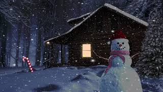 Winter Storm Ambience with Snowman ⛄ Wind Sounds And Relaxing Background Music ❄️ screenshot 2