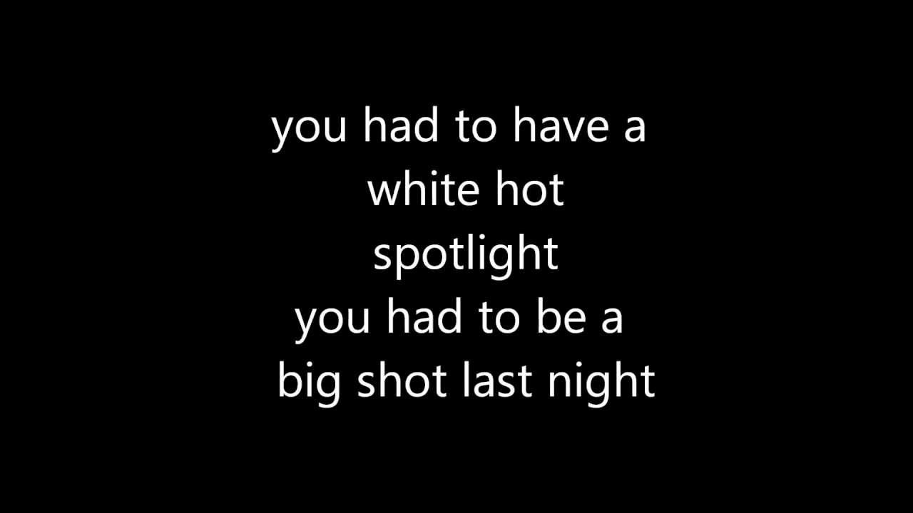 Billy Joel- Big Shot (Lyrics) 