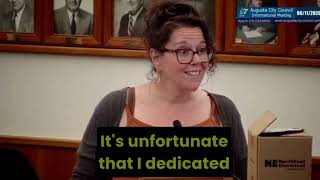 Lisa Drops Box Off Dirty Needles - Augusta Maine City Council 6/11/26