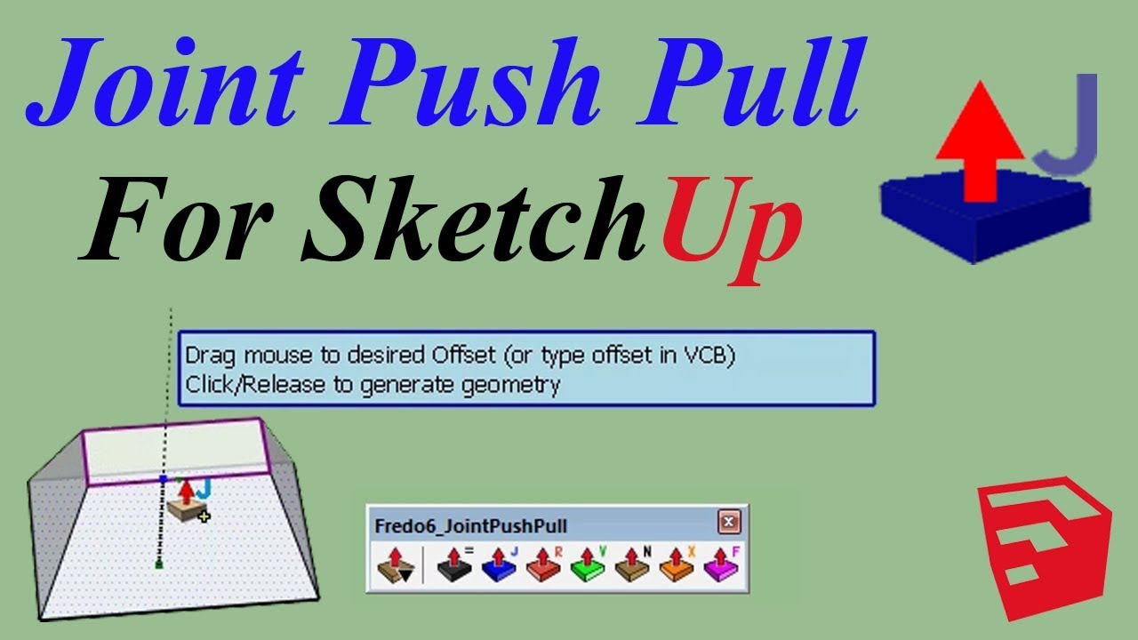 Joint Push Pull Plugin For Sketchup (Part 01) - YouTube