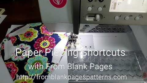 Paper Piecing Shortcuts: Chain Piecing Multiple Sections