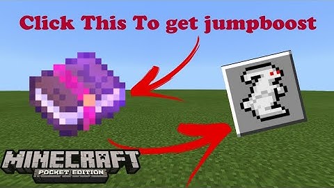 MCPE 1.1 How To Make JumpBoost Item | Command Block Creation