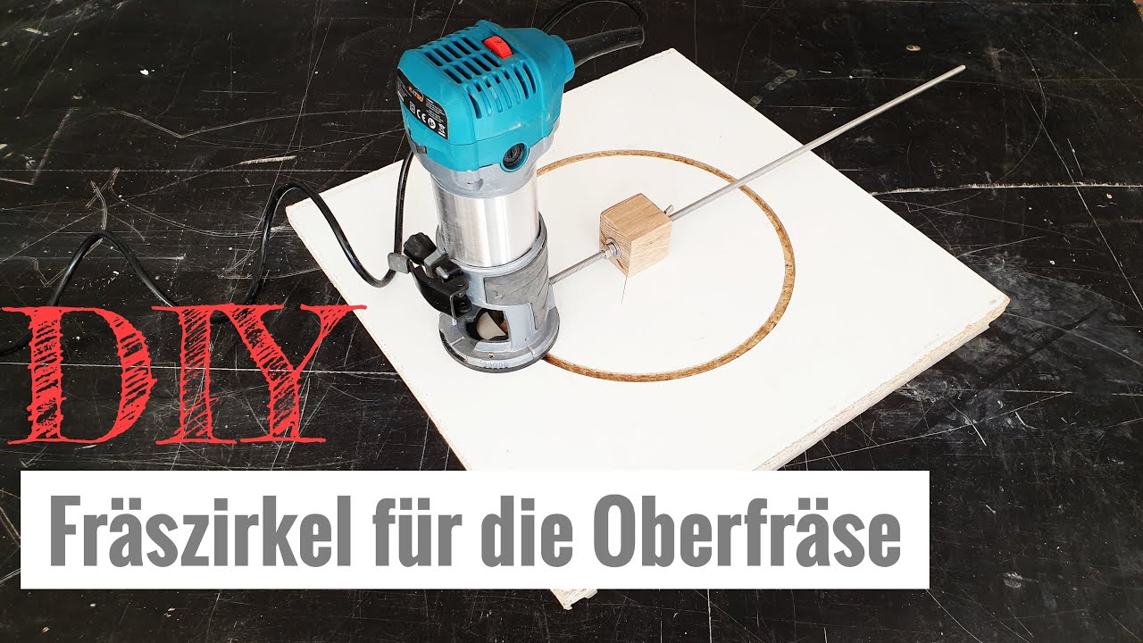 Kreisfix Fräszirkel Oberfräse Fräschablone NEU! drehbare Grundplatte