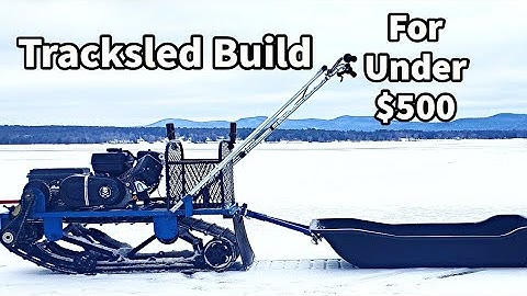 Amazing DIY Snowdog Motorized Track Sled - Tracksled on a Budget