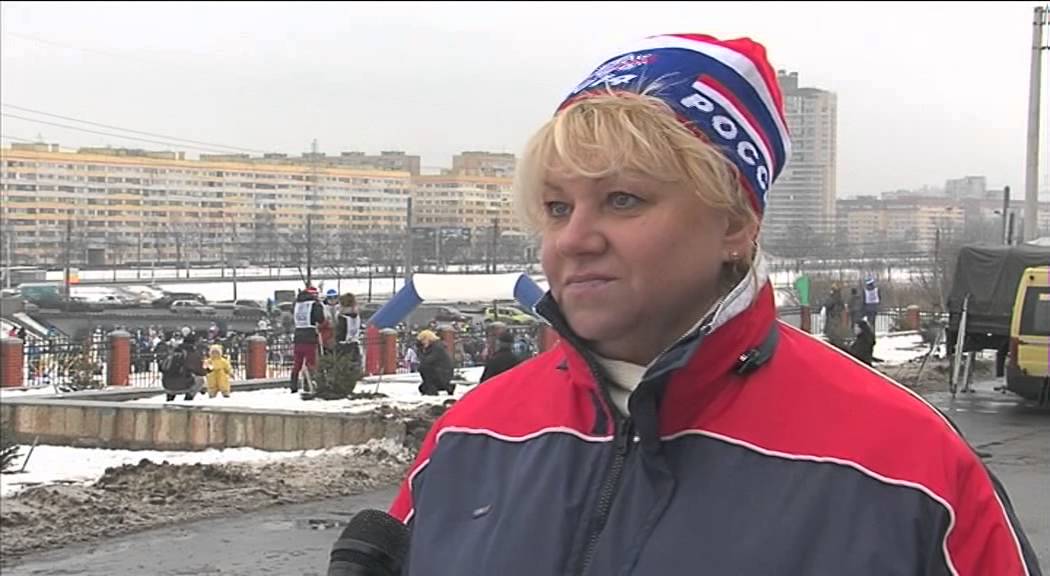 Лыжня в полежаевском парке Лыжня в полежаевском парке