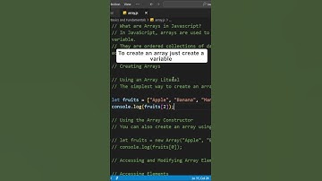 Array Literals In Javascript