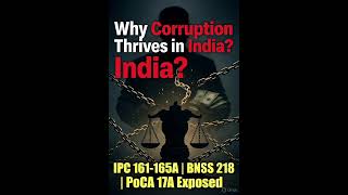 Why Corruption Thrives in India?" "#IPC 161-165A | #BNSS 218 | #PoCA 17A &amp; 19" #legal#education 