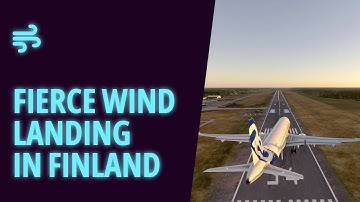 Stormy Descent into Vaasa, Finland