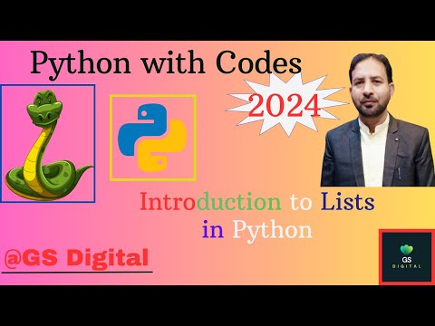 Introduction to Lists in Python | Python with Codes 2024 | Urdu Hindi