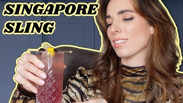 IRISH GIRL MAKES A SINGAPORE SLING FOR THE FIRST TIME | Quarantine Cocktails at home Ciara O Doherty